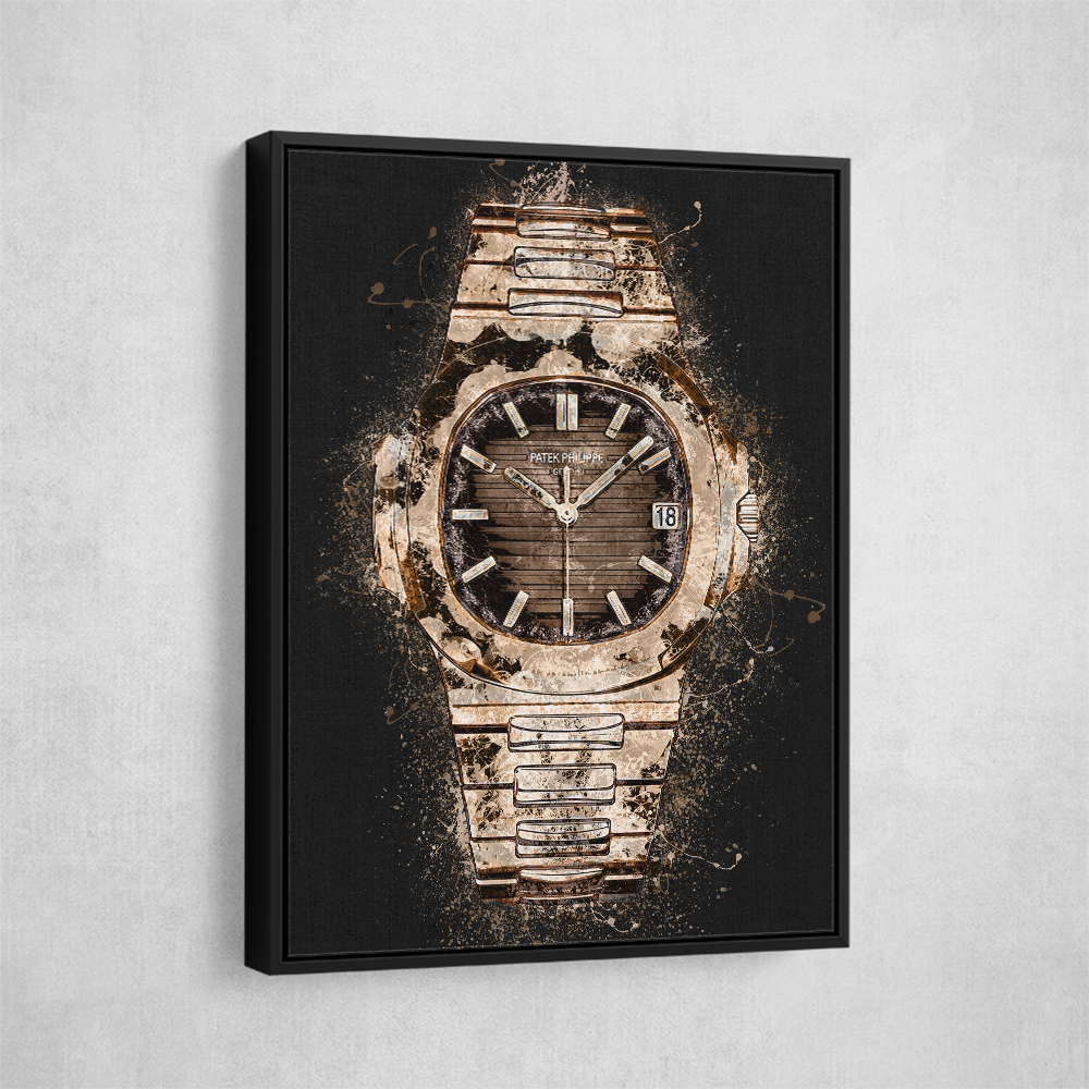 Patek Nautilus Gold Explosion Abstract