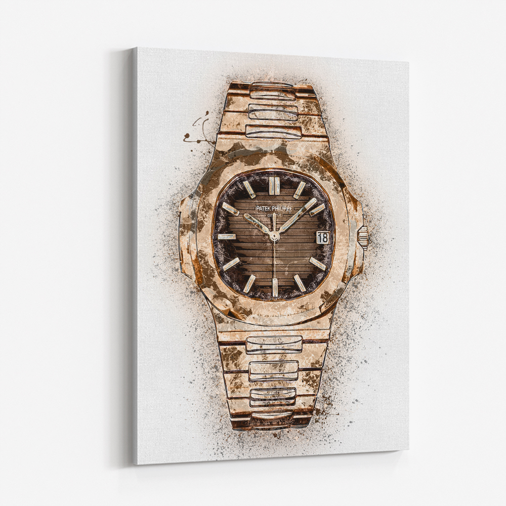 Patek Nautilus Gold Explosion Abstract