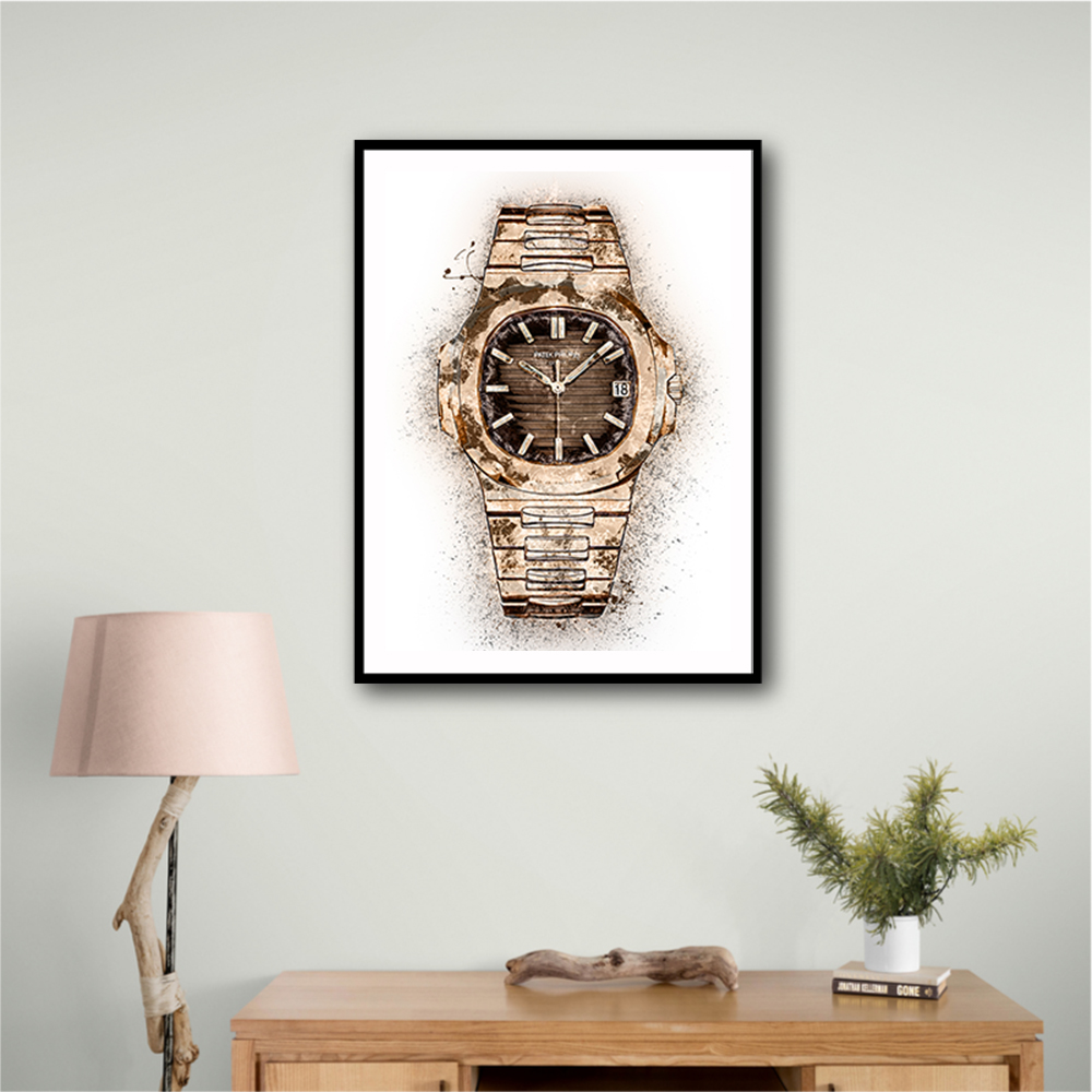 Patek Nautilus Gold Explosion Abstract