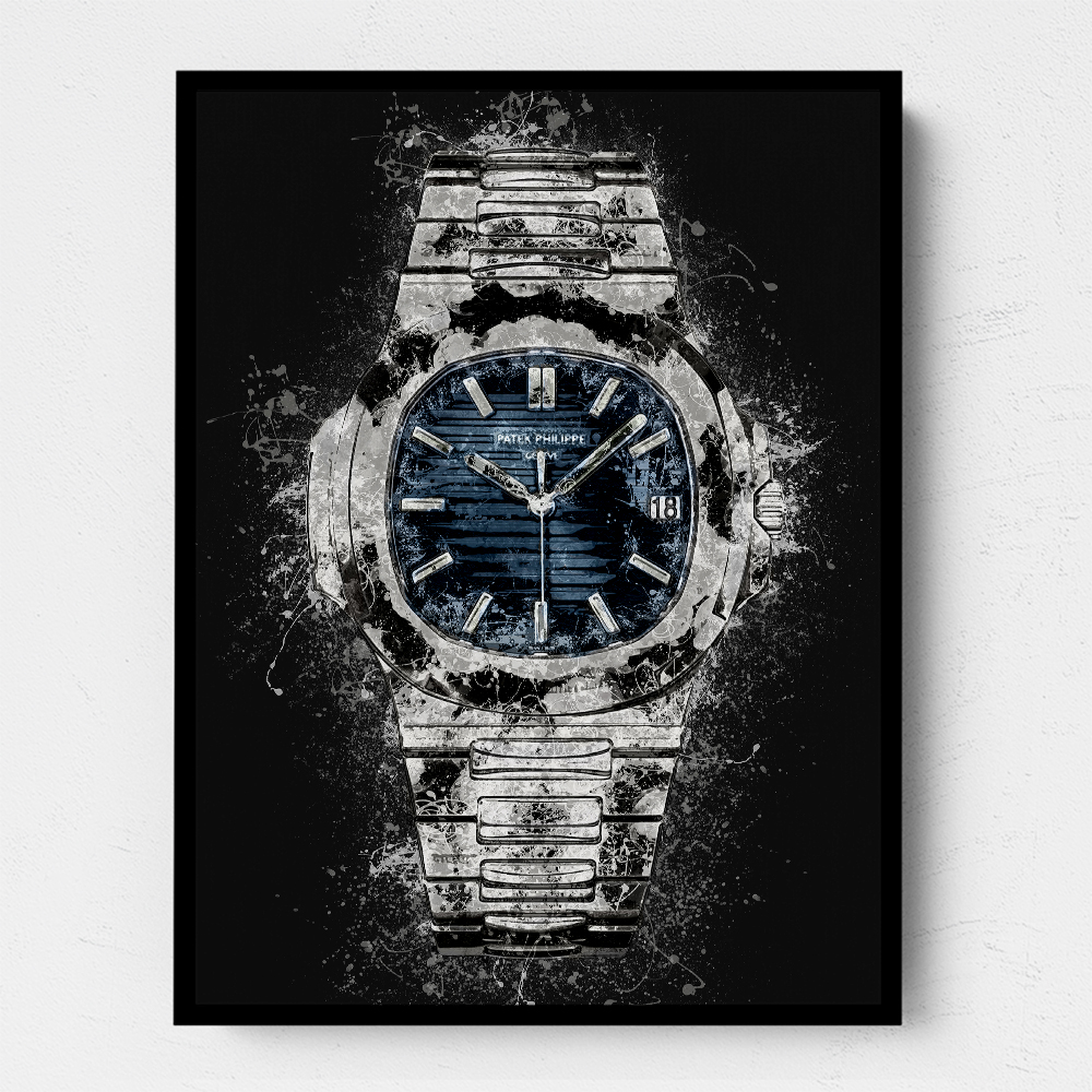 Patek Nautilus Black Abstract