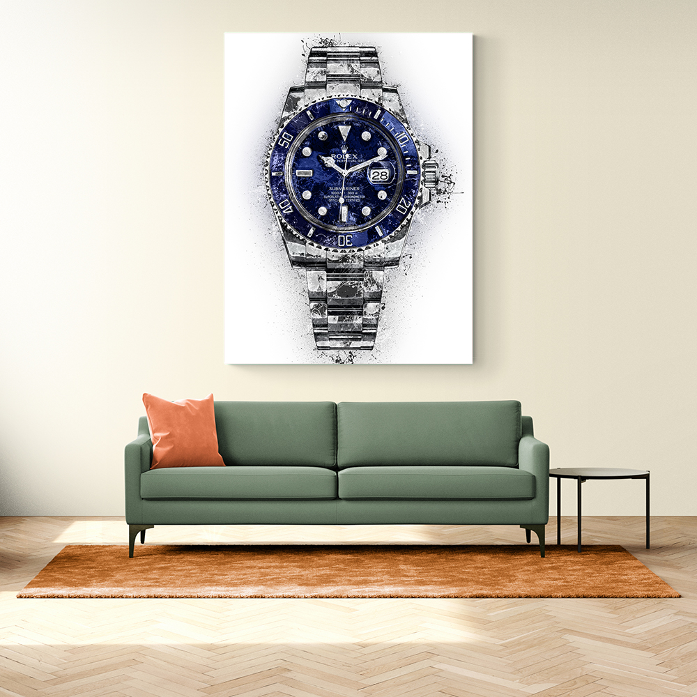 Submariner Blue Abstract