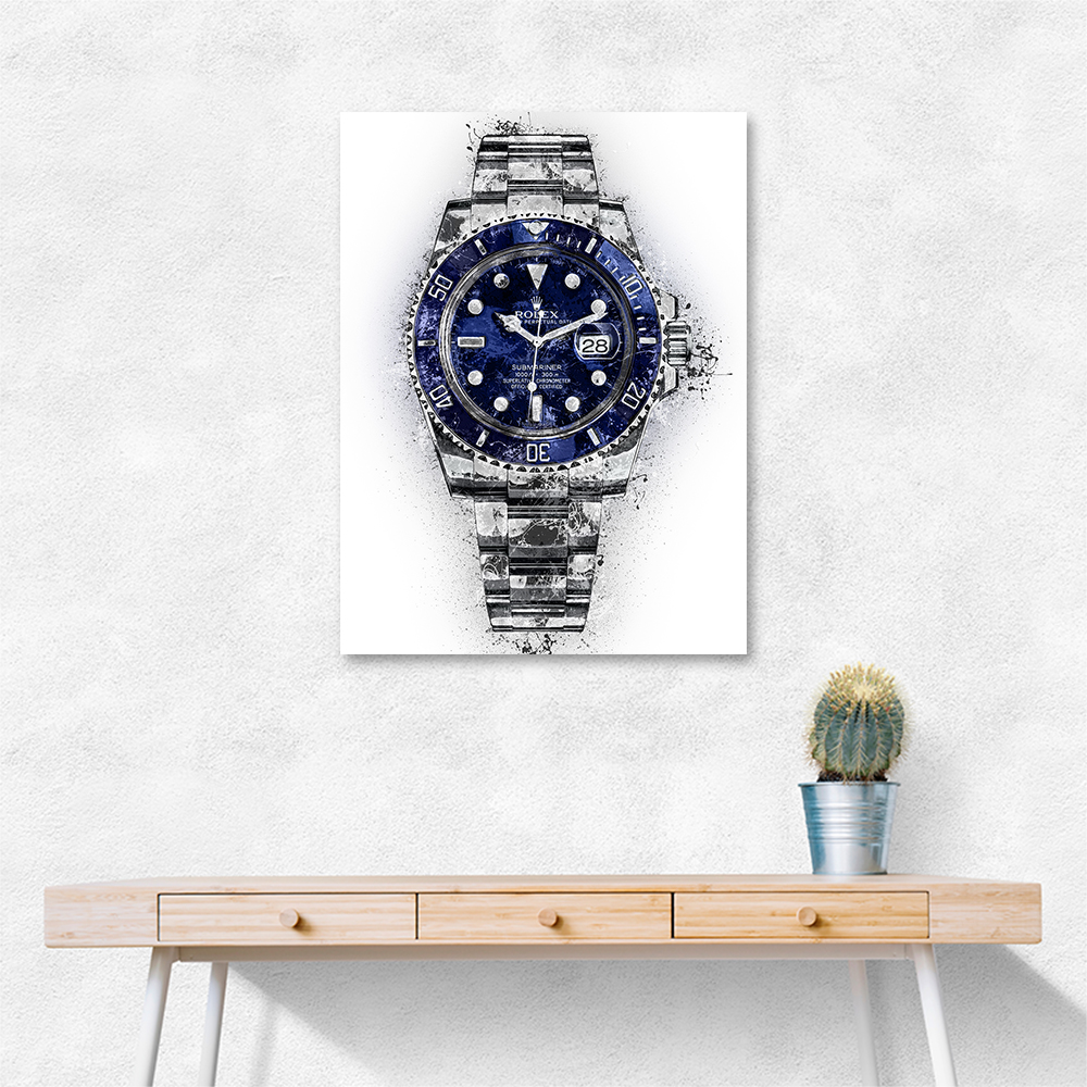 Submariner Blue Abstract