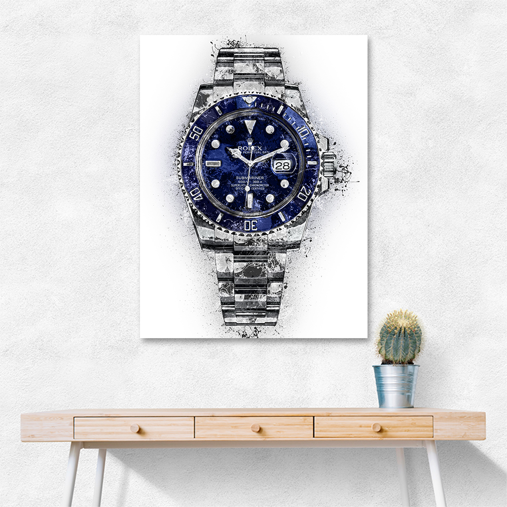 Submariner Blue Abstract