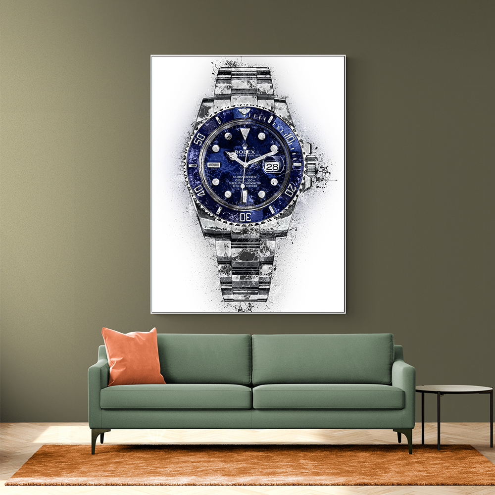 Submariner Blue Abstract