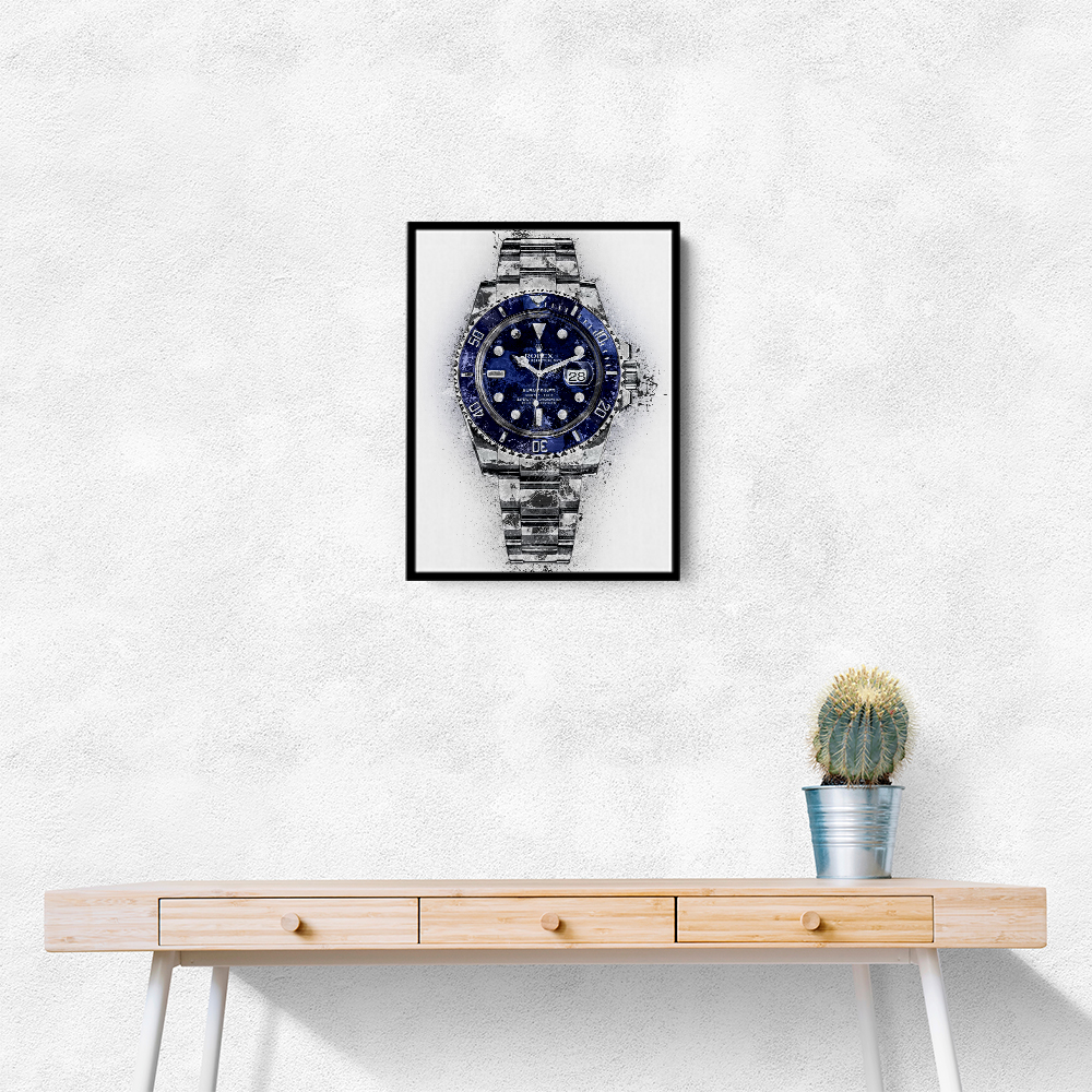 Submariner Blue Abstract