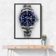 Submariner Blue Abstract