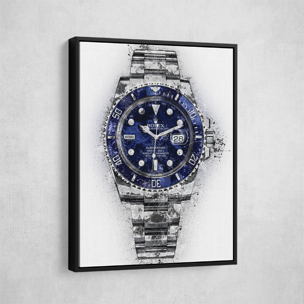 Submariner Blue Abstract