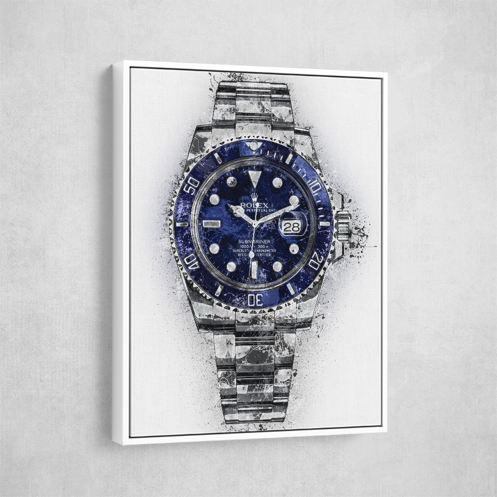 Submariner Blue Abstract