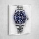 Submariner Blue Abstract