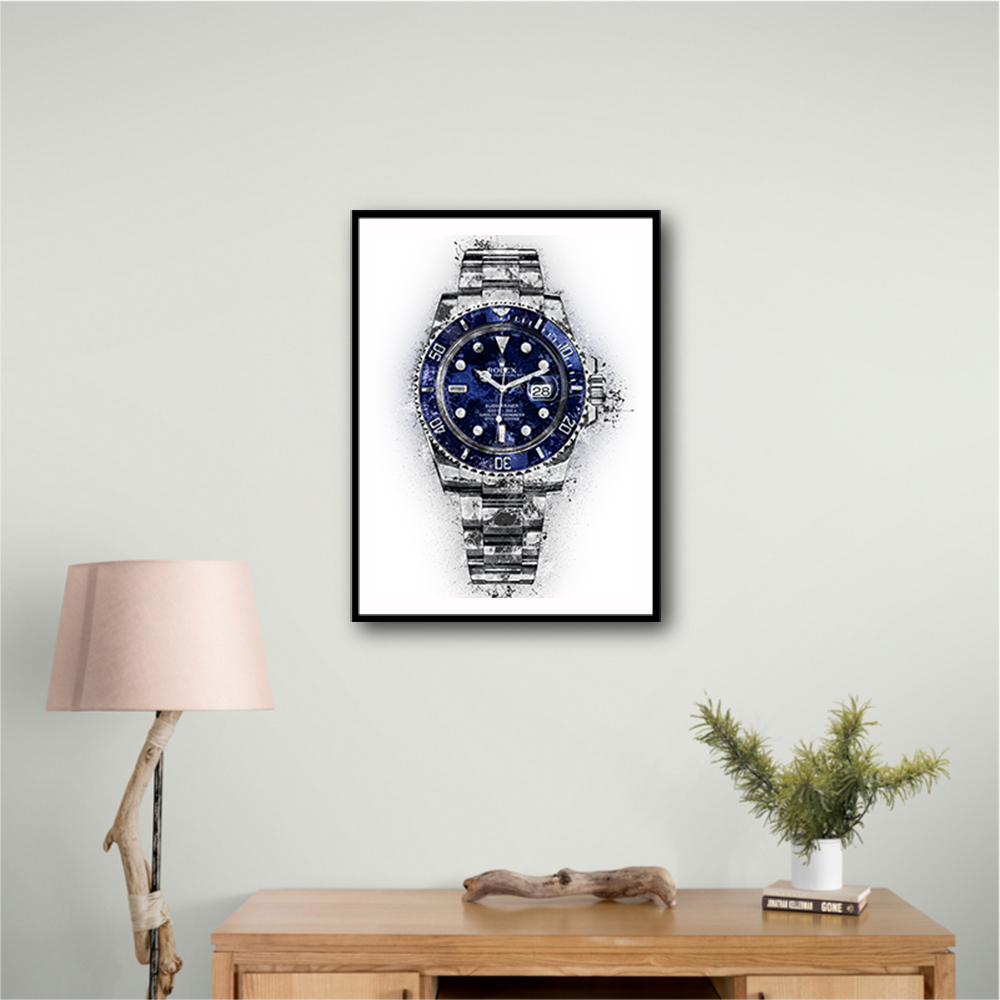 Submariner Blue Abstract