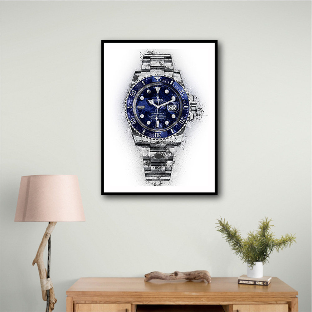 Submariner Blue Abstract