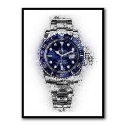 Submariner Blue Abstract