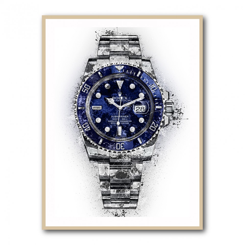 Submariner Blue Abstract