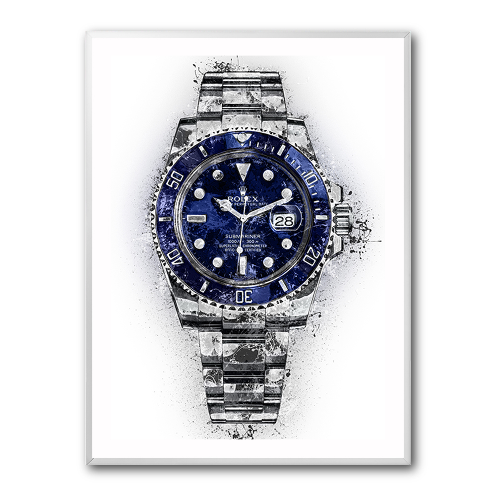 Submariner Blue Abstract