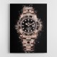 Rolex GMT Master II Rose On Black Abstract