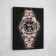 Rolex GMT Master II Rose On Black Abstract