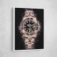 Rolex GMT Master II Rose On Black Abstract