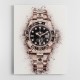 Rolex GMT Master II Rose Abstract