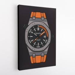 AP Diver Orange Watch Cartoon Style