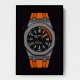 AP Diver Orange Watch Cartoon Style AP Diver Orange Watch Cartoon Style