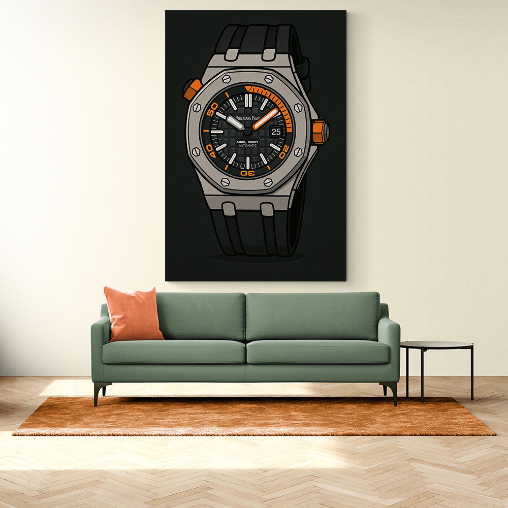 AP Diver Watch Cartoon Style AP Diver Watch Cartoon Style