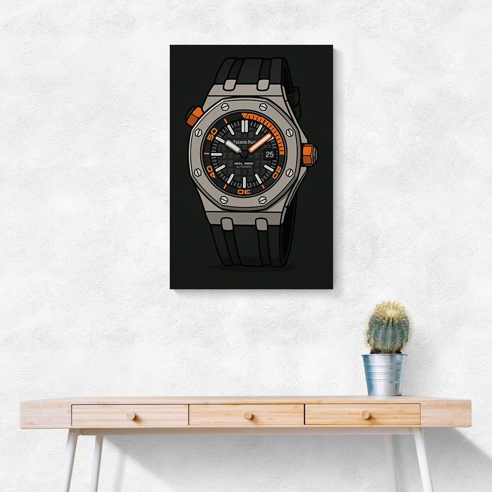 AP Diver Watch Cartoon Style AP Diver Watch Cartoon Style