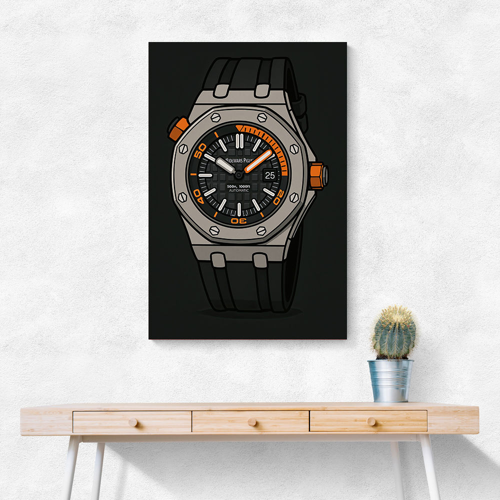 AP Diver Watch Cartoon Style AP Diver Watch Cartoon Style
