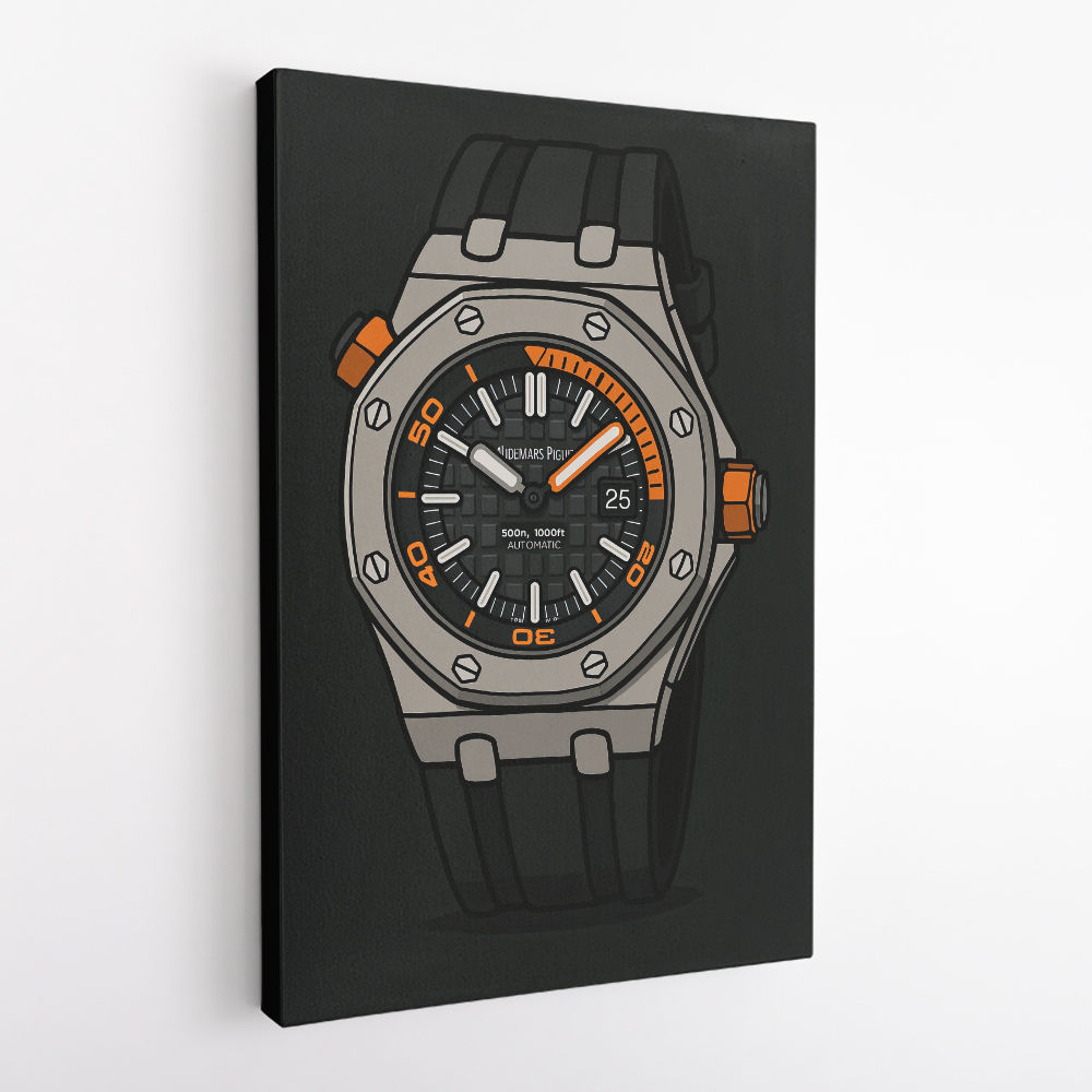AP Diver Watch Cartoon Style AP Diver Watch Cartoon Style