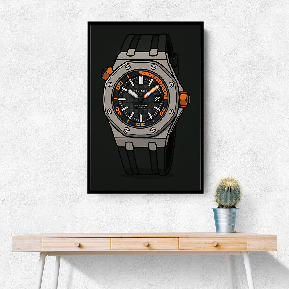 AP Diver Watch Cartoon Style AP Diver Watch Cartoon Style