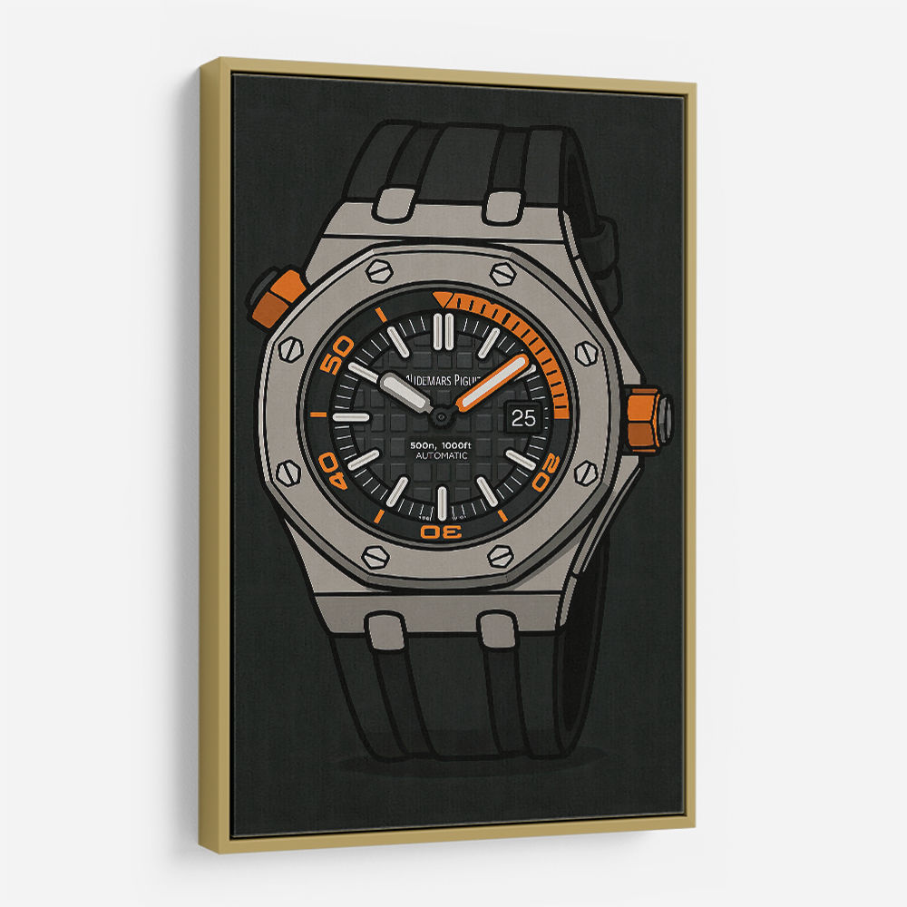 AP Diver Watch Cartoon Style AP Diver Watch Cartoon Style