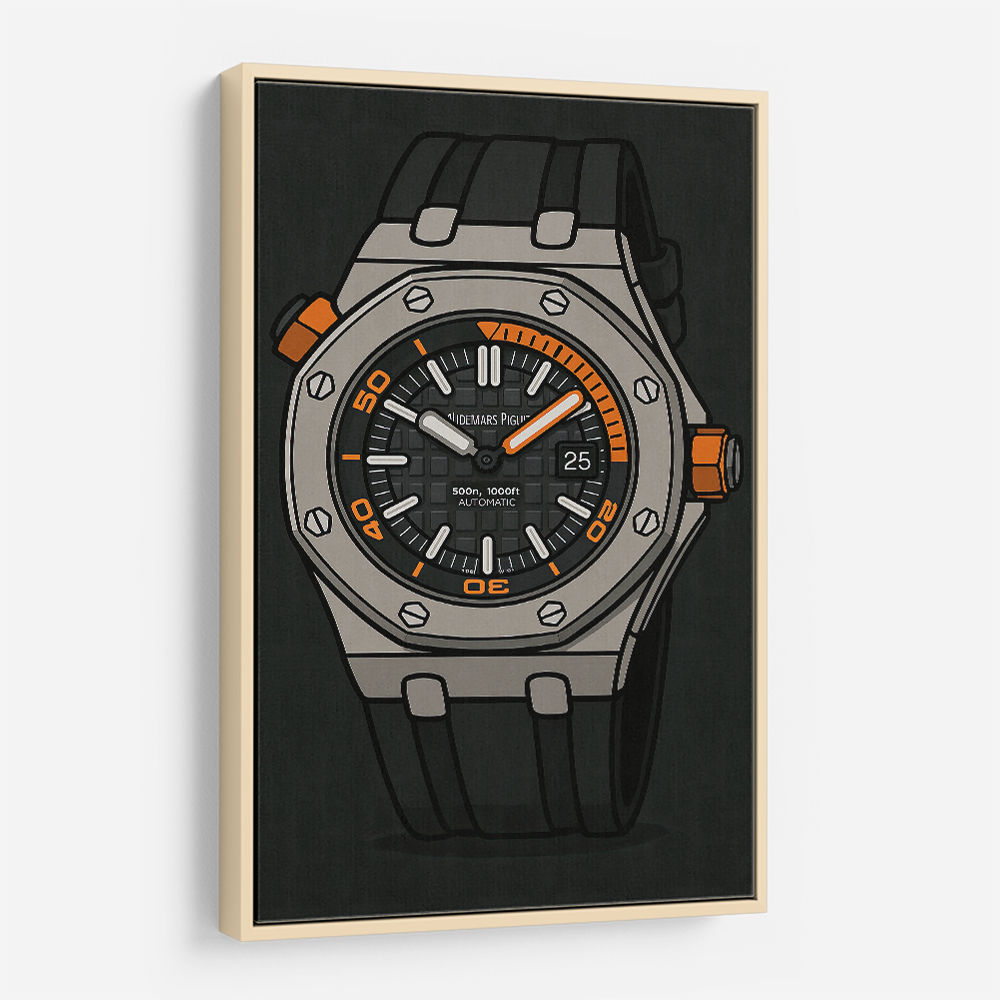 AP Diver Watch Cartoon Style AP Diver Watch Cartoon Style