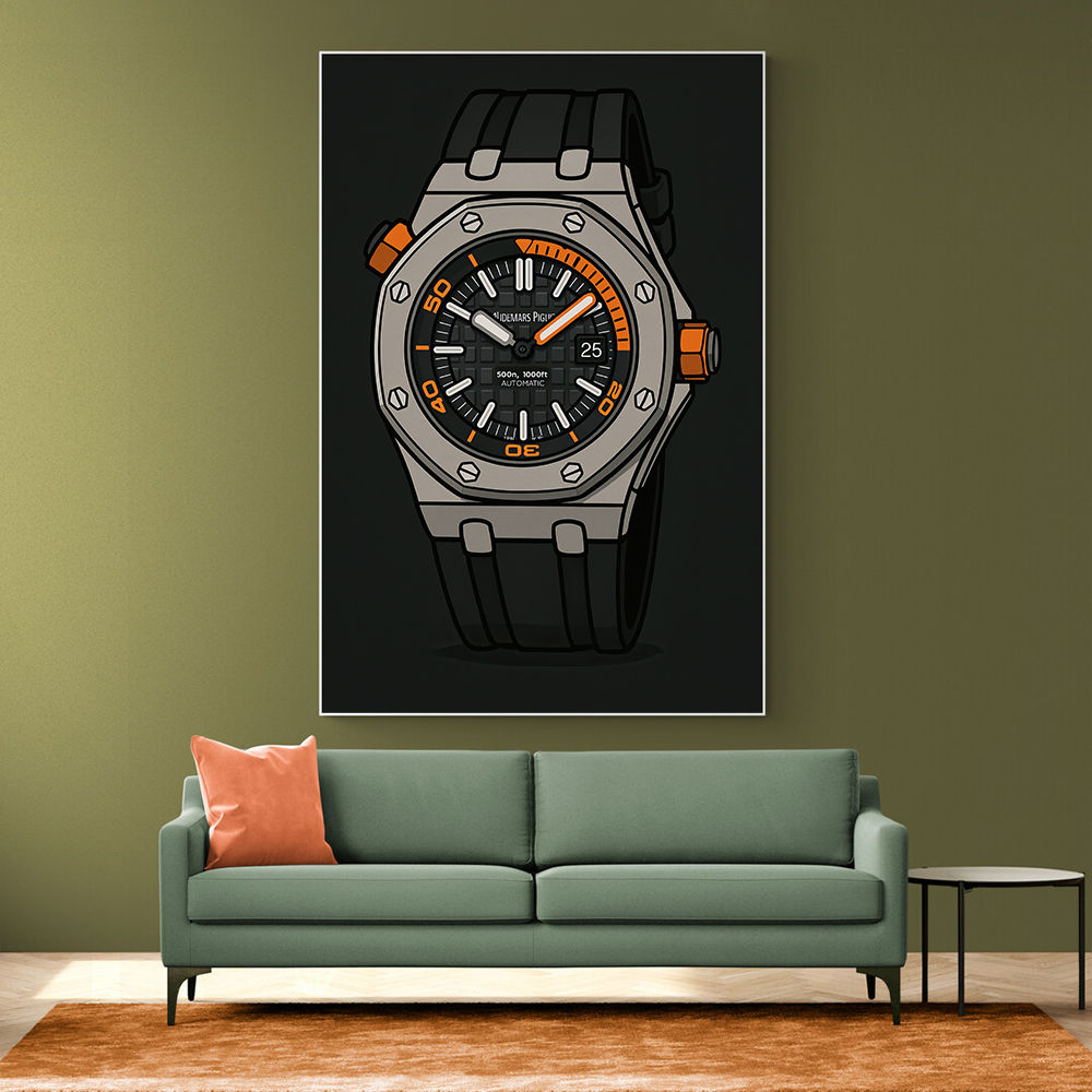 AP Diver Watch Cartoon Style AP Diver Watch Cartoon Style