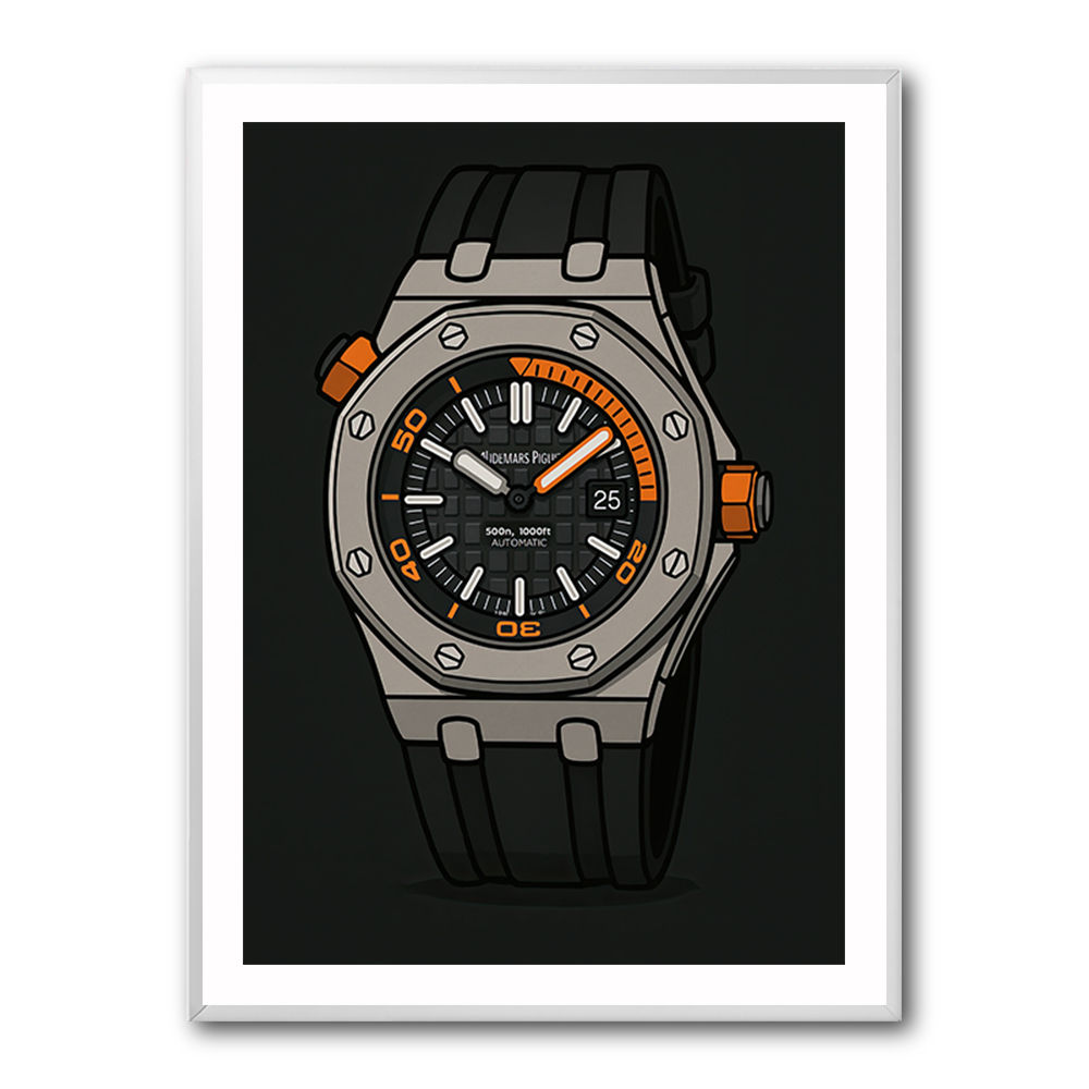 AP Diver Watch Cartoon Style AP Diver Watch Cartoon Style