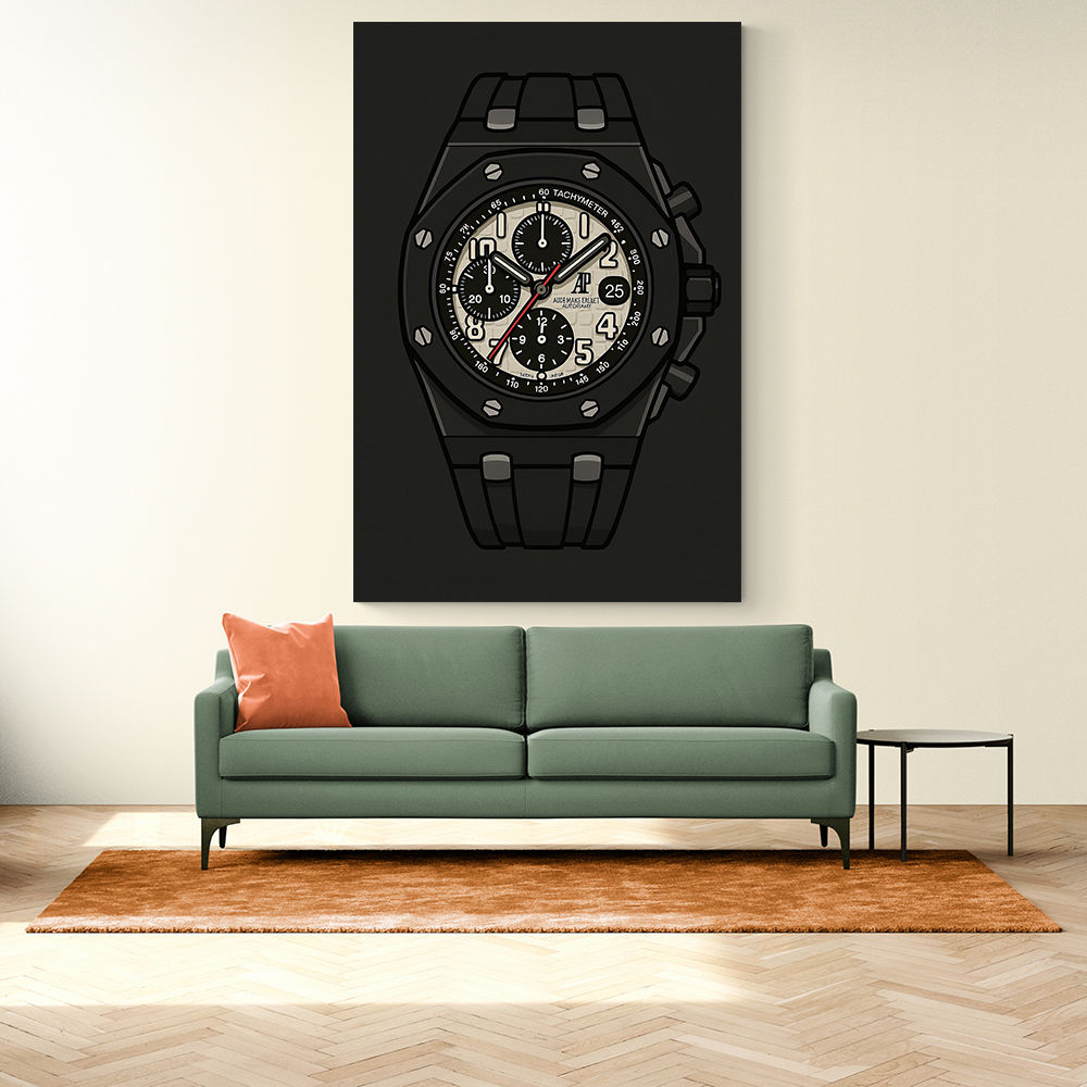 Audemars Piguet Royal Oak Offshore Ceramic Chronograph in Cartoon Style Artwork Audemars Piguet Royal Oak Offshore Ceramic Chronograph in Cartoon Style Artwork