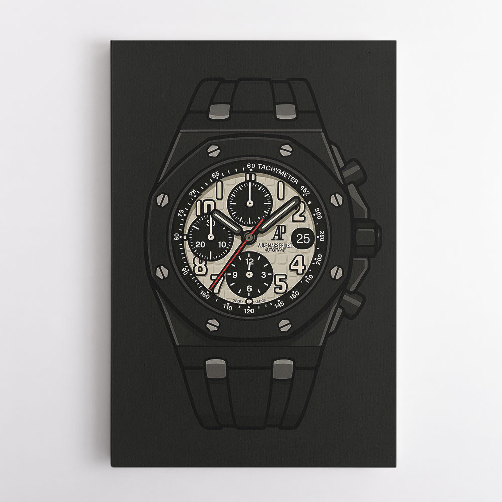 Audemars Piguet Royal Oak Offshore Ceramic Chronograph in Cartoon Style Artwork Audemars Piguet Royal Oak Offshore Ceramic Chronograph in Cartoon Style Artwork