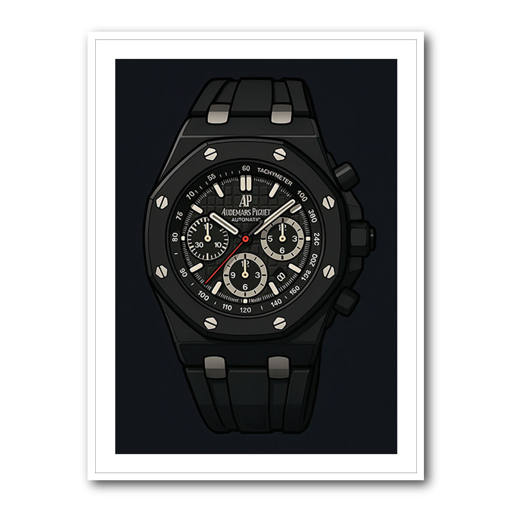 Audemars Piguet Royal Oak Offshore Ceramic Chronograph in Cartoon Style Audemars Piguet Royal Oak Offshore Ceramic Chronograph in Cartoon Style