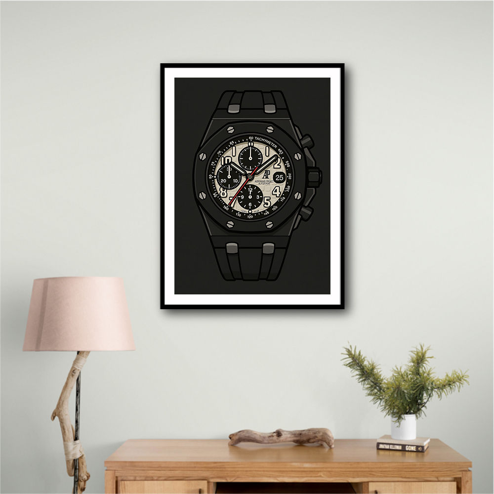 Audemars Piguet Royal Oak Offshore Ceramic Chronograph in Cartoon Style Artwork Audemars Piguet Royal Oak Offshore Ceramic Chronograph in Cartoon Style Artwork