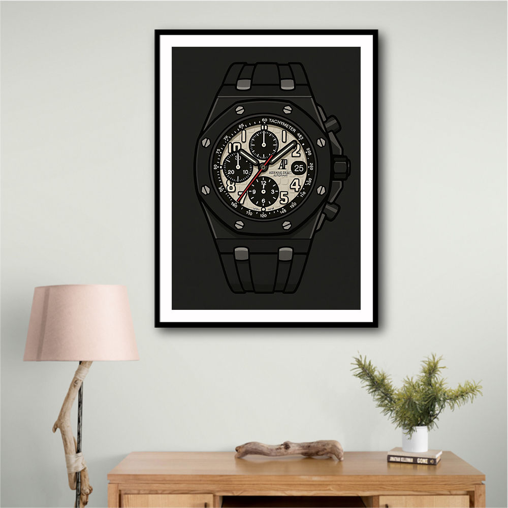 Audemars Piguet Royal Oak Offshore Ceramic Chronograph in Cartoon Style Artwork Audemars Piguet Royal Oak Offshore Ceramic Chronograph in Cartoon Style Artwork