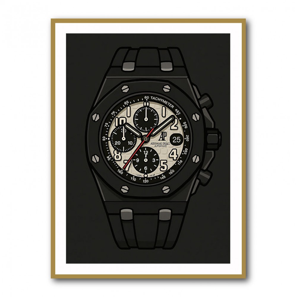 Audemars Piguet Royal Oak Offshore Ceramic Chronograph in Cartoon Style Artwork Audemars Piguet Royal Oak Offshore Ceramic Chronograph in Cartoon Style Artwork