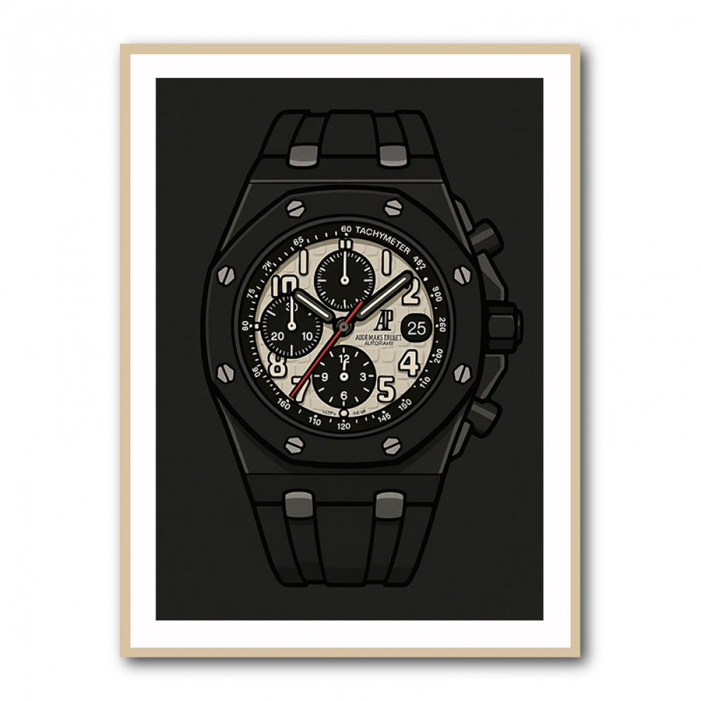 Audemars Piguet Royal Oak Offshore Ceramic Chronograph in Cartoon Style Artwork Audemars Piguet Royal Oak Offshore Ceramic Chronograph in Cartoon Style Artwork
