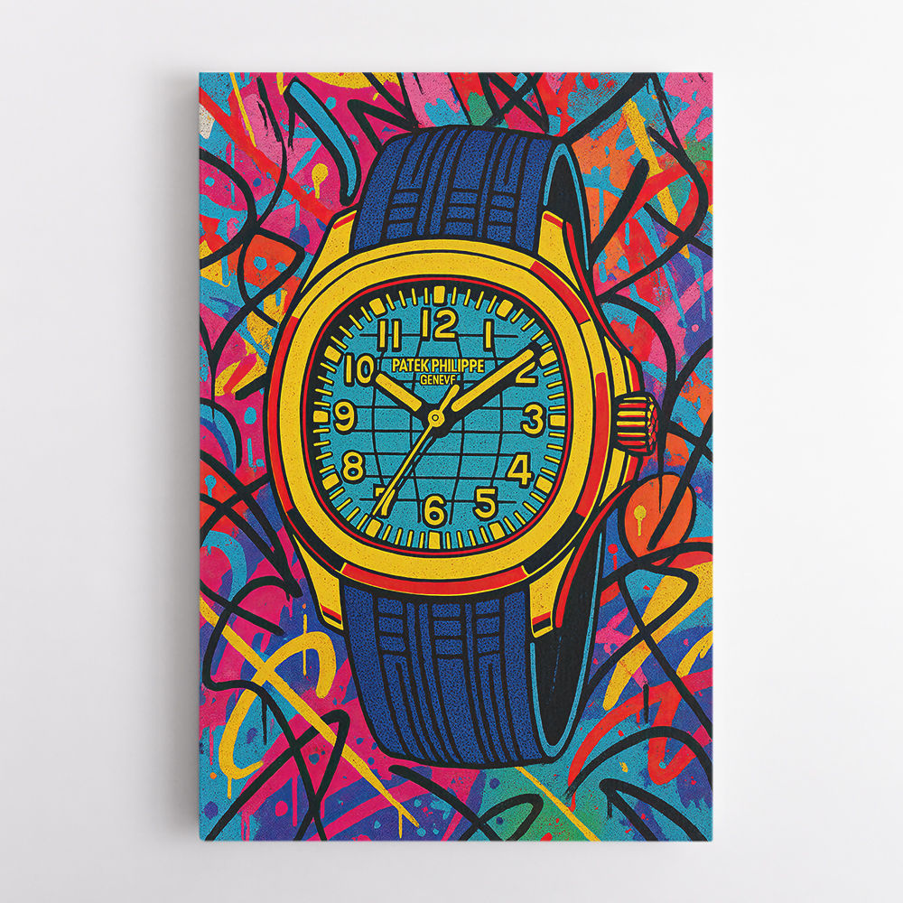 Patek Aquanaut Gold Cartoon Art Patek Aquanaut Gold Cartoon Art