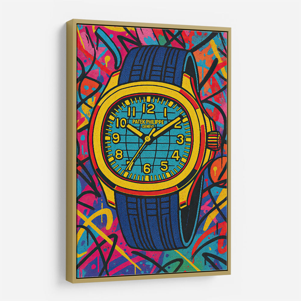 Patek Aquanaut Gold Cartoon Art Patek Aquanaut Gold Cartoon Art