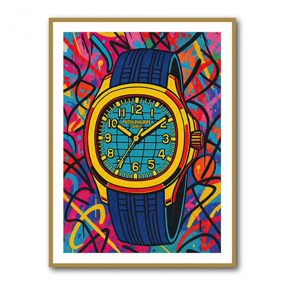Patek Aquanaut Gold Cartoon Art Patek Aquanaut Gold Cartoon Art