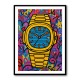 Patek Nautilus Gold Cartoon Art
