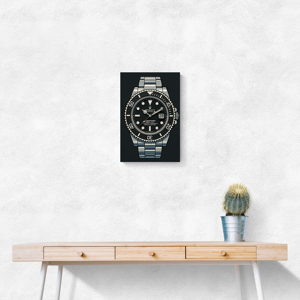 Rolex Submariner Cartoon Style Art Rolex Submariner Cartoon Style Art