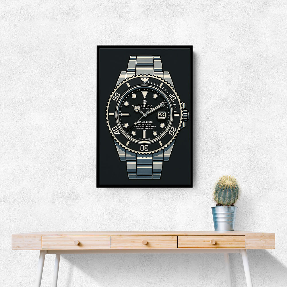 Rolex Submariner Cartoon Style Art Rolex Submariner Cartoon Style Art