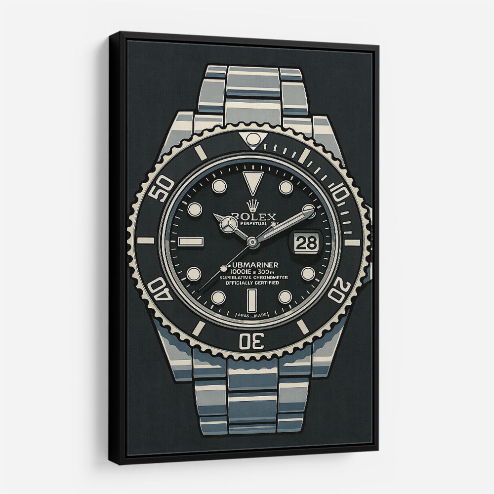 Rolex Submariner Cartoon Style Art Rolex Submariner Cartoon Style Art