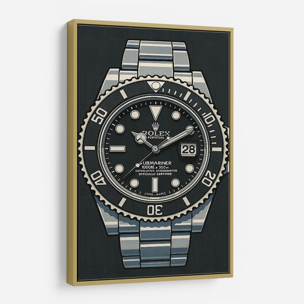 Rolex Submariner Cartoon Style Art Rolex Submariner Cartoon Style Art