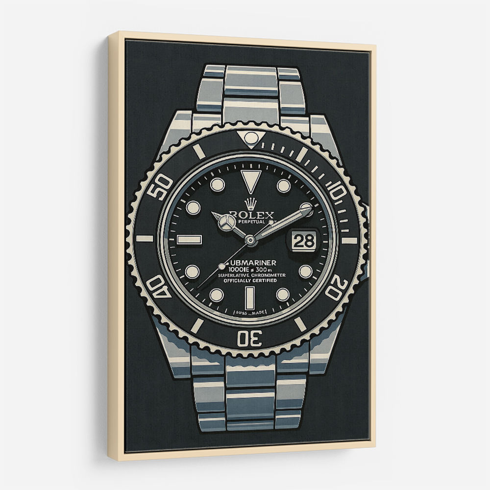 Rolex Submariner Cartoon Style Art Rolex Submariner Cartoon Style Art