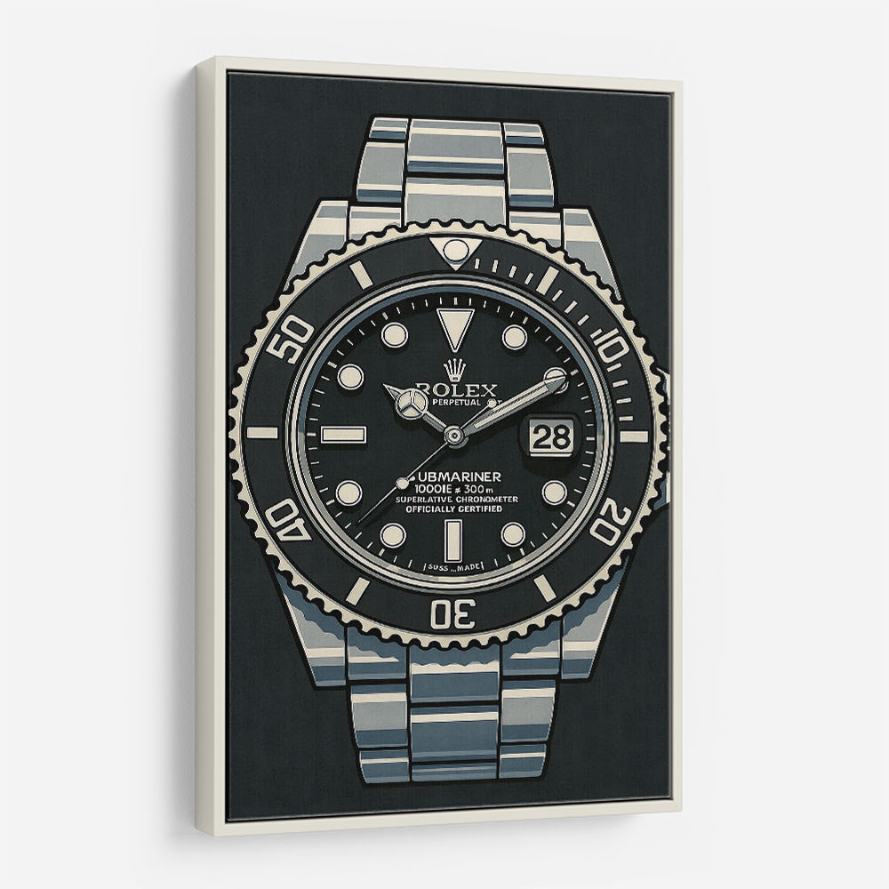 Rolex Submariner Cartoon Style Art Rolex Submariner Cartoon Style Art